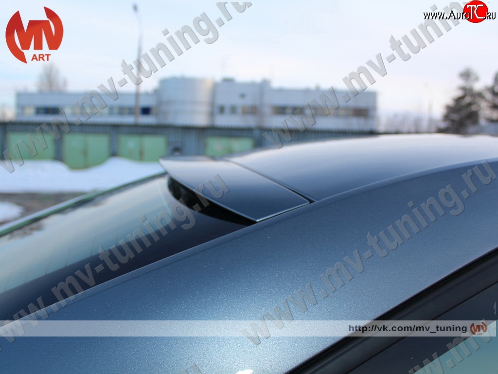 4 679 р. Козырёк на заднее стекло RS Skoda Octavia A7 дорестайлинг лифтбэк (2012-2017) (Неокрашенный)  с доставкой в г. Чебоксары