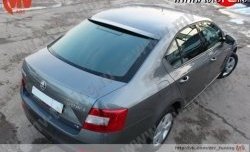 4 679 р. Козырёк на заднее стекло RS Skoda Octavia A7 дорестайлинг лифтбэк (2012-2017) (Неокрашенный)  с доставкой в г. Чебоксары. Увеличить фотографию 2