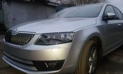 2 699 р. Сетка (для комплектации Ambition, Elegance) на бампер Russtal (хром) Skoda Octavia A7 дорестайлинг лифтбэк (2012-2017)  с доставкой в г. Чебоксары. Увеличить фотографию 4