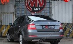 5 879 р. Спойлер RS Skoda Octavia A7 дорестайлинг лифтбэк (2012-2017) (Неокрашенный)  с доставкой в г. Чебоксары. Увеличить фотографию 2