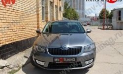 2 039 р. Вставки в нижнюю часть бампера в стиле RS Skoda Octavia A7 дорестайлинг лифтбэк (2012-2017) (Неокрашенные)  с доставкой в г. Чебоксары. Увеличить фотографию 2