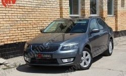 2 039 р. Вставки в нижнюю часть бампера в стиле RS Skoda Octavia A7 дорестайлинг лифтбэк (2012-2017) (Неокрашенные)  с доставкой в г. Чебоксары. Увеличить фотографию 4
