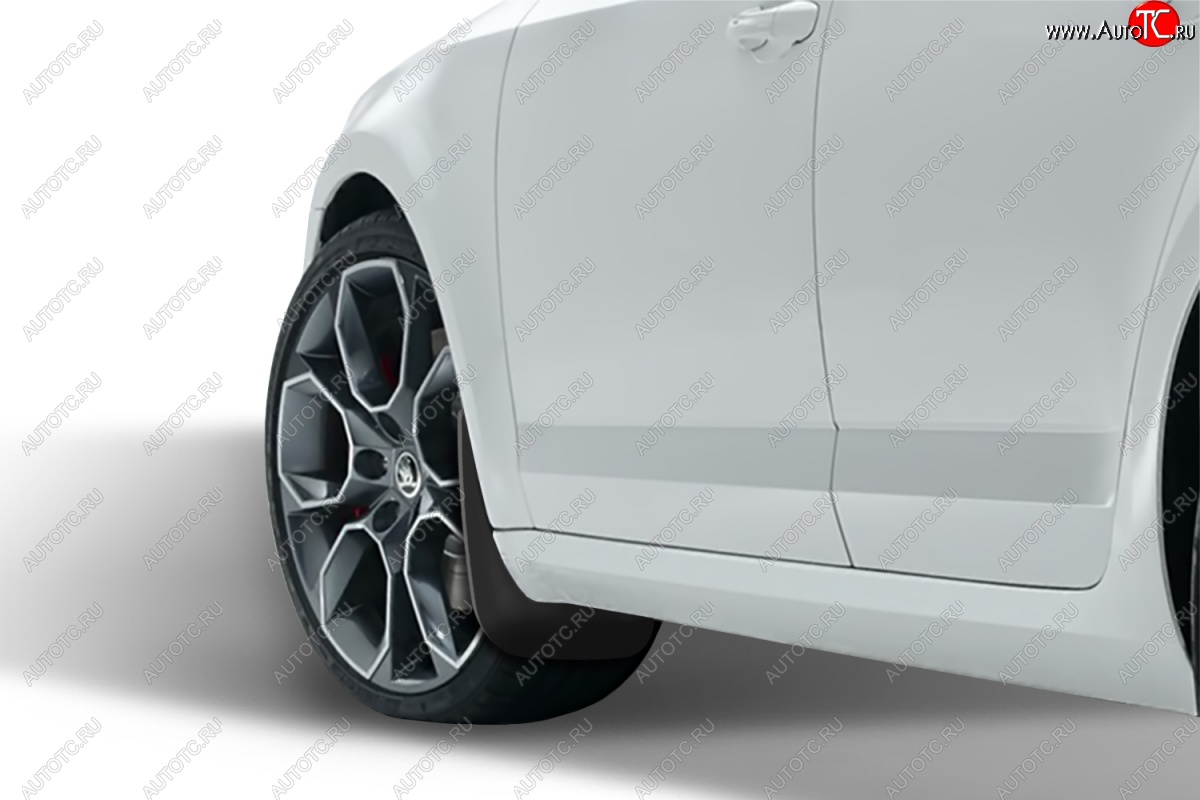 4 799 р. Брызговики Frosch Skoda Octavia A7 дорестайлинг универсал (2012-2017) (Передние)  с доставкой в г. Чебоксары