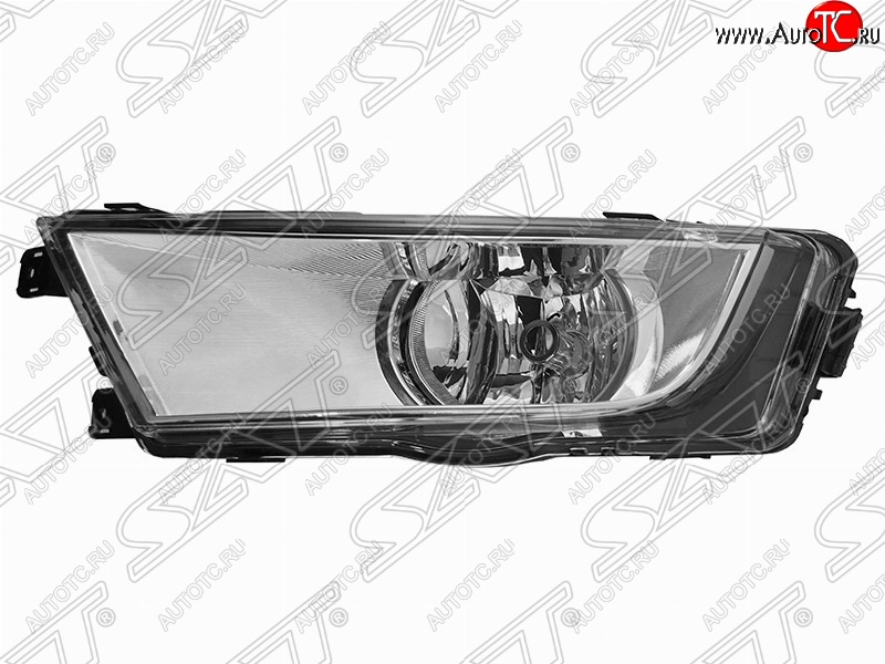 1 349 р. Левая противотуманная фара SAT (хром) Skoda Octavia A7 дорестайлинг лифтбэк (2012-2017)  с доставкой в г. Чебоксары