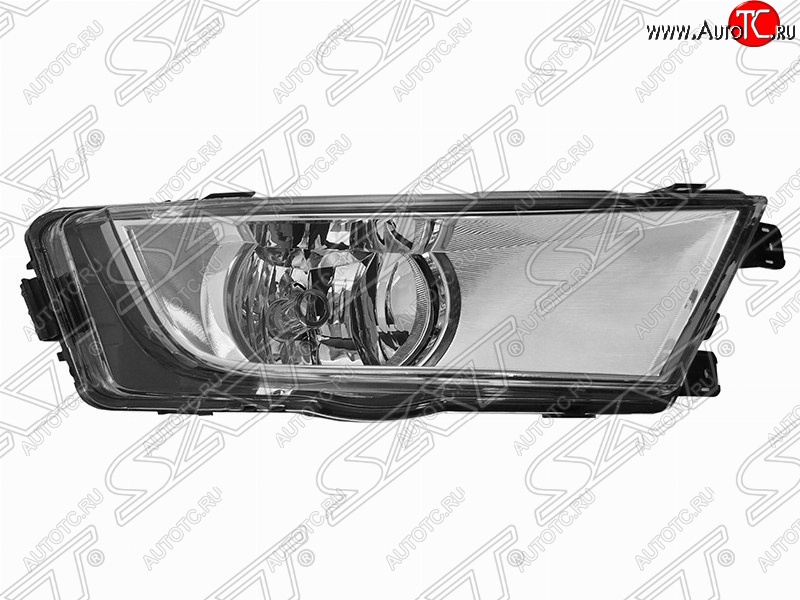 1 349 р. Правая противотуманная фара SAT (хром) Skoda Octavia A7 дорестайлинг лифтбэк (2012-2017)  с доставкой в г. Чебоксары