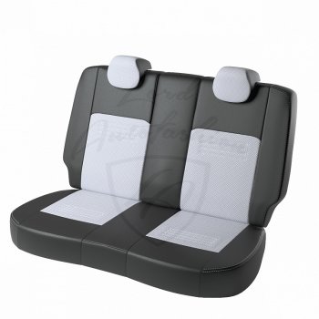 6 799 р. Чехлы для сидений (к-я Elegance, с подлокотником) Lord Autofashion Турин (экокожа) Skoda Octavia A7 дорестайлинг универсал (2012-2017) (Чёрный, вставка белая)  с доставкой в г. Чебоксары. Увеличить фотографию 2