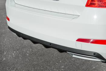 2 399 р. Накладка бампера (диффузор) MV-Tuning Skoda Octavia A7 дорестайлинг лифтбэк (2012-2017) (Глянец, Неокрашенная)  с доставкой в г. Чебоксары. Увеличить фотографию 4