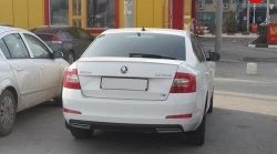 1 799 р. Имитация насадок глушителя на задний бампер Sport Skoda Octavia A7 дорестайлинг лифтбэк (2012-2017) (Неокрашенная)  с доставкой в г. Чебоксары. Увеличить фотографию 4