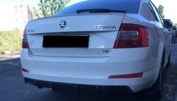 6 199 р. Накладка на задний бампер Rieger Style Skoda Octavia A7 дорестайлинг лифтбэк (2012-2017) (Неокрашенная)  с доставкой в г. Чебоксары. Увеличить фотографию 5