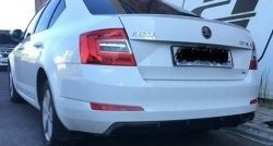 6 199 р. Накладка на задний бампер Rieger Style Skoda Octavia A7 дорестайлинг лифтбэк (2012-2017) (Неокрашенная)  с доставкой в г. Чебоксары. Увеличить фотографию 6