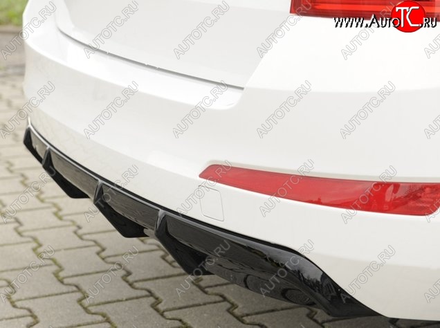 6 199 р. Накладка на задний бампер Rieger Style Skoda Octavia A7 дорестайлинг лифтбэк (2012-2017) (Неокрашенная)  с доставкой в г. Чебоксары