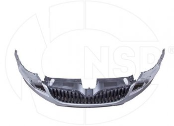 8 449 р. Передний бампер NSP (с решеткой радиатора) Skoda Octavia A7 дорестайлинг лифтбэк (2012-2017) (Неокрашенный)  с доставкой в г. Чебоксары. Увеличить фотографию 2