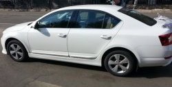 5 999 р. Пороги накладки CT Skoda Octavia A7 дорестайлинг лифтбэк (2012-2017) (Неокрашенные)  с доставкой в г. Чебоксары. Увеличить фотографию 4