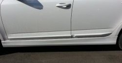 5 999 р. Пороги накладки CT Skoda Octavia A7 дорестайлинг лифтбэк (2012-2017) (Неокрашенные)  с доставкой в г. Чебоксары. Увеличить фотографию 5