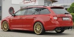 6 999 р. Пороги накладки R-Style Skoda Octavia A7 дорестайлинг лифтбэк (2012-2017) (Неокрашенные)  с доставкой в г. Чебоксары. Увеличить фотографию 5