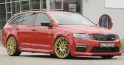 6 999 р. Пороги накладки R-Style Skoda Octavia A7 дорестайлинг лифтбэк (2012-2017) (Неокрашенные)  с доставкой в г. Чебоксары. Увеличить фотографию 6