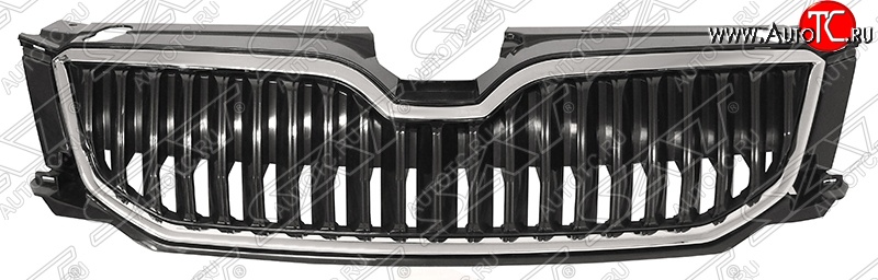 3 799 р. Решётка радиатора SAT Skoda Octavia A7 дорестайлинг лифтбэк (2012-2017) (Неокрашенная)  с доставкой в г. Чебоксары