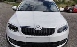 1 199 р. Реснички на фары CT Skoda Octavia A7 дорестайлинг лифтбэк (2012-2017) (Неокрашенные)  с доставкой в г. Чебоксары. Увеличить фотографию 2