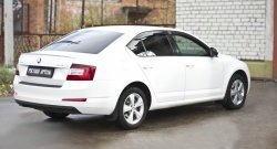 1 059 р. Реснички на фонари RA Skoda Octavia A7 дорестайлинг лифтбэк (2012-2017) (Неокрашенные)  с доставкой в г. Чебоксары. Увеличить фотографию 2