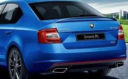 5 879 р. Спойлер RS Skoda Octavia A7 дорестайлинг лифтбэк (2012-2017) (Неокрашенный)  с доставкой в г. Чебоксары. Увеличить фотографию 5