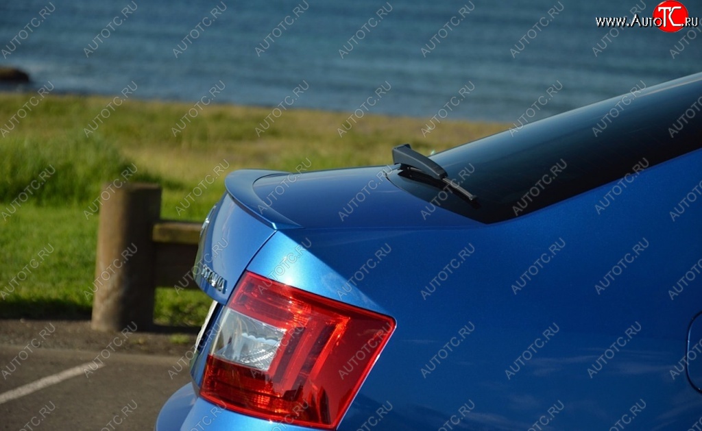 3 999 р. Лип спойлер ORIGINAL Skoda Octavia A7 дорестайлинг лифтбэк (2012-2017) (Неокрашенный)  с доставкой в г. Чебоксары