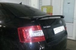 3 699 р. Лип спойлер RS Style Skoda Octavia A7 дорестайлинг лифтбэк (2012-2017) (Неокрашенный)  с доставкой в г. Чебоксары. Увеличить фотографию 3