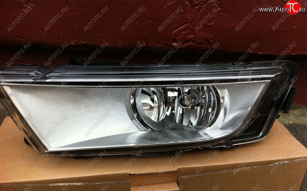1 749 р. Фара противотуманная хром BRIGHTROAD (левая) Skoda Octavia A7 дорестайлинг лифтбэк (2012-2017)  с доставкой в г. Чебоксары