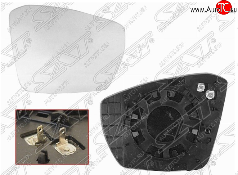 469 р. Правое полотно зеркала SAT (с обогревом) Skoda Octavia A7 дорестайлинг универсал (2012-2017)  с доставкой в г. Чебоксары