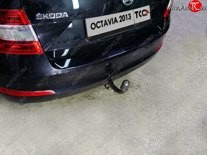 12 499 р. Фаркоп (тягово-сцепное устройство) TCC Skoda Octavia A7 дорестайлинг лифтбэк (2012-2017) (Оцинкованный, шар A )  с доставкой в г. Чебоксары
