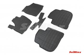 2 169 р. Износостойкие коврики в салон Seintex (средние бортики) Skoda Rapid NH1 хэтчбэк рестайлинг (2015-2020)  с доставкой в г. Чебоксары. Увеличить фотографию 2