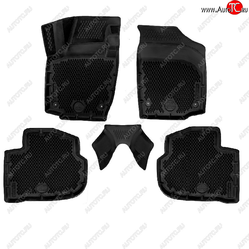 3 599 р. Коврики салона DELFORM ❞EVA 3D Premium❝ (термоэластопласт/ТЭП) Volkswagen Polo Mk6 лифтбек (2020-2022)  с доставкой в г. Чебоксары