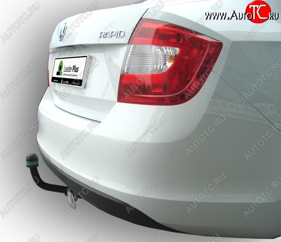 6 349 р. Фаркоп Лидер Плюс. Skoda Rapid NH3 дорестайлинг лифтбэк (2012-2017) (Без электропакета)  с доставкой в г. Чебоксары