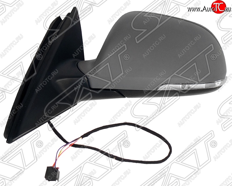 4 799 р. Боковое левое зеркало заднего вида SAT (обогрев, поворот, 6 контактов)  Skoda Superb ( B6 (3T),  B6 (3T5),  (B6) 3T) (2008-2015) лифтбэк дорестайлинг, универсал доресталийнг, лифтбэк рестайлинг, универсал рестайлинг (Неокрашенное)  с доставкой в г. Чебоксары