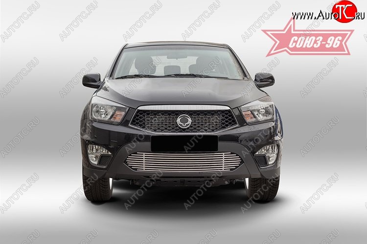 7 604 р. Декоративный элемент воздухозаборника Souz-96 (d10) SSANGYONG Actyon Sport (2012-2025)  с доставкой в г. Чебоксары