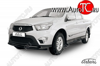 7 289 р. Обвес переднего бампера Arbori  SSANGYONG Actyon Sport (2012-2025)  с доставкой в г. Чебоксары