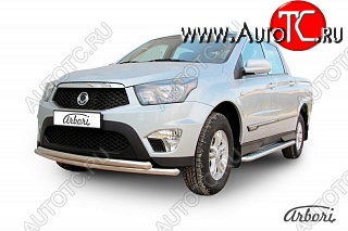 13 949 р. Обвес переднего бампера Arbori  SSANGYONG Actyon Sport (2012-2025)  с доставкой в г. Чебоксары