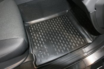 2 589 р. Коврики в салон Element 4 шт. (полиуретан)  SSANGYONG Actyon Sport (2012-2025)  с доставкой в г. Чебоксары. Увеличить фотографию 2