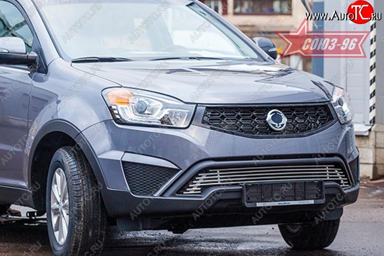 7 919 р. Декоративный элемент воздухозаборника Souz-96 (d10)  SSANGYONG Actyon (2013-2021) рестайлинг  с доставкой в г. Чебоксары