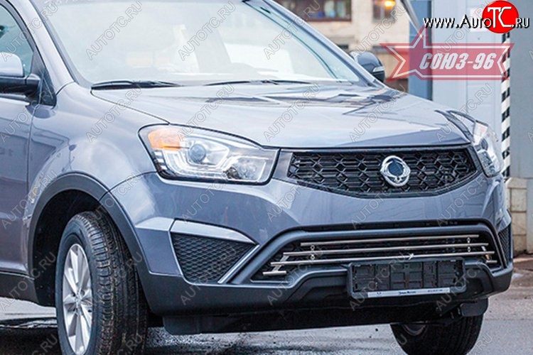 8 414 р. Декоративный элемент воздухозаборника Souz-96 (d16)  SSANGYONG Actyon (2013-2021) рестайлинг  с доставкой в г. Чебоксары