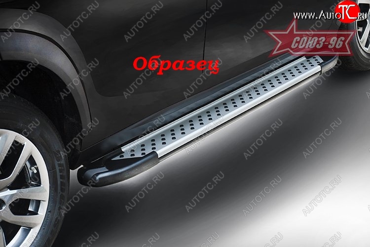8 999 р. Пороги из алюминиевого профиля Souz-96  SSANGYONG Actyon (2010-2013) дорестайлинг  с доставкой в г. Чебоксары
