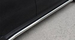 12 299 р. Защита порогов из круглой трубы диаметром 63 мм Russtal SSANGYONG Actyon дорестайлинг (2010-2013) (Защита порогов с со скосами на торцах (вариант 1))  с доставкой в г. Чебоксары. Увеличить фотографию 2