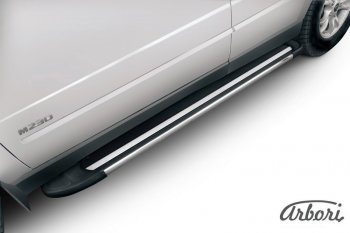 12 509 р. Порожки для ног Arbori Luxe Black  SSANGYONG Kyron (2007-2016) рестайлинг  с доставкой в г. Чебоксары. Увеличить фотографию 2
