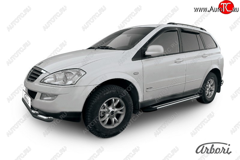 12 509 р. Порожки для ног Arbori Luxe Black  SSANGYONG Kyron (2007-2016) рестайлинг  с доставкой в г. Чебоксары