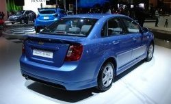 7 899 р. Пороги накладки Street Edition Daewoo Gentra KLAS седан (2012-2016) (Неокрашенные)  с доставкой в г. Чебоксары. Увеличить фотографию 2