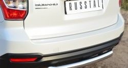 15 999 р. Одинарная защита заднего бампера из трубы диаметром 76 мм SLITKOFF  Subaru Forester  SJ (2012-2016) дорестайлинг  с доставкой в г. Чебоксары. Увеличить фотографию 2