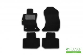 Текстильные коврики салона Klever Standart Subaru Forester  SJ (2012-2019) дорестайлинг, рестайлинг (Черные)