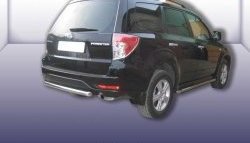Одинарная защита заднего бампера из трубы диаметром 57 мм Slitkoff Subaru Forester  SH (2008-2013)