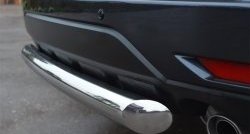 15 999 р. Одинарная защита заднего бампера из трубы диаметром 76 мм SLITKOFF  Subaru Forester  SH (2008-2013)  с доставкой в г. Чебоксары. Увеличить фотографию 2