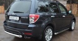 15 999 р. Одинарная защита заднего бампера из трубы диаметром 76 мм SLITKOFF  Subaru Forester  SH (2008-2013)  с доставкой в г. Чебоксары. Увеличить фотографию 4