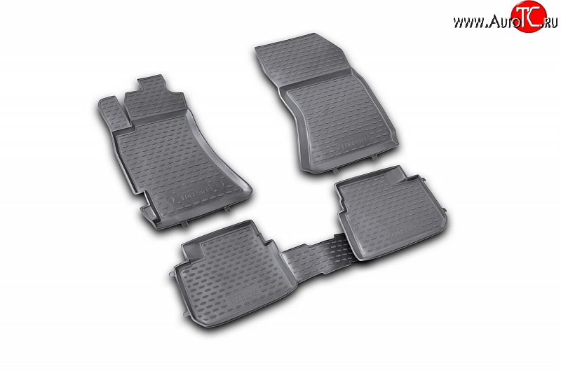 2 589 р. Коврики в салон Element 4 шт. (полиуретан) (2.5 XT) Subaru Forester SH (2008-2013)  с доставкой в г. Чебоксары